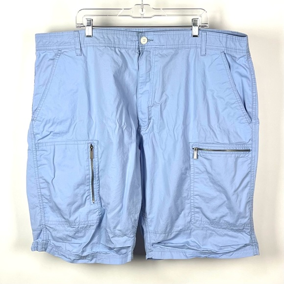 Sean John Men's Light Blue Zip Up Pockets Cargo Shorts - Picture 1 of 4